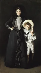 Retrato de la Sra. Edward L. Davis y su hijo, Livingston Davis